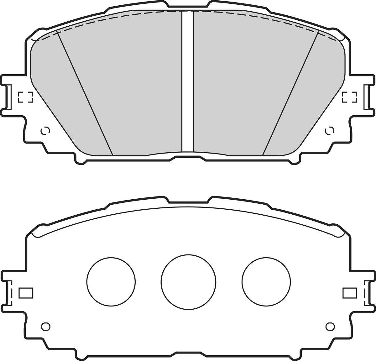 Jeu de 4 plaquettes de frein VALEO ref. 302687